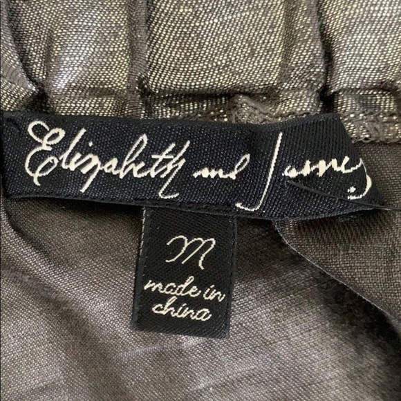 Elizabeth and James Metallic Silver Mini Skirt M - Picture 8 of 8